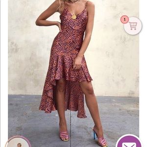 NWT animal print slip dress